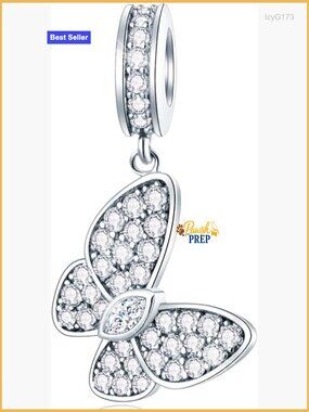 Sterling Silver Animal Charms for Bracelets, 3D Beads Gift